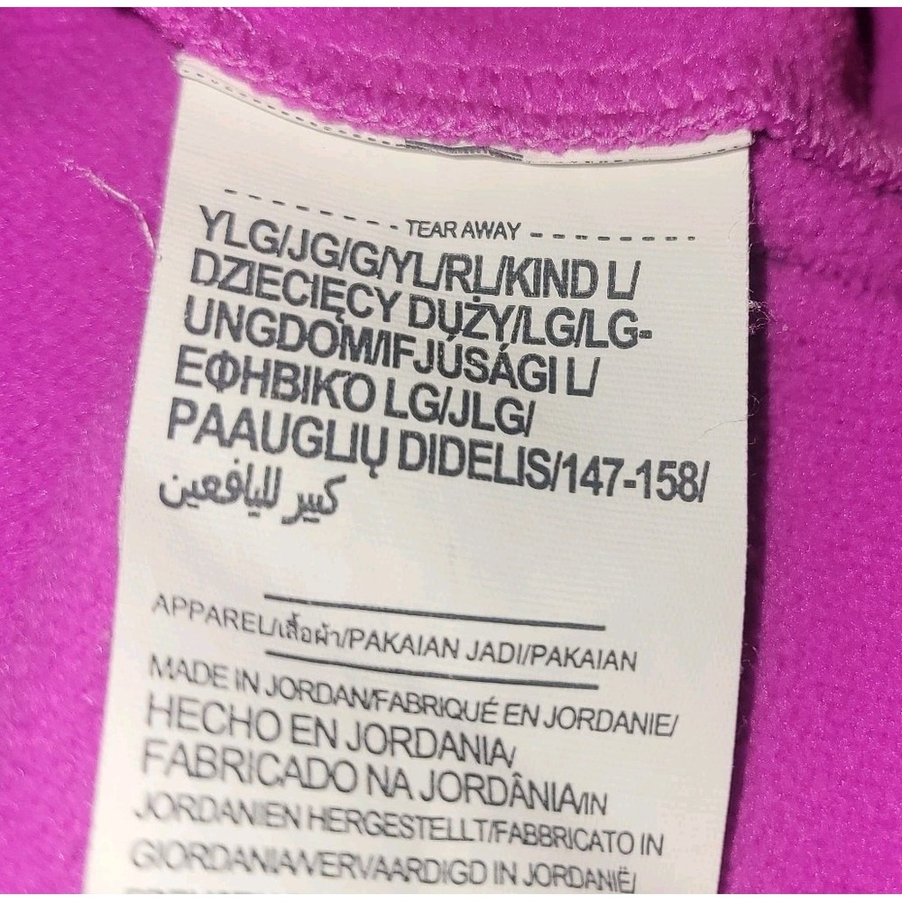 Under Armour Pullover Hoodie Sweatshirt Purple Multi Coldgear Girls Youth Large - Picture 3 of 6